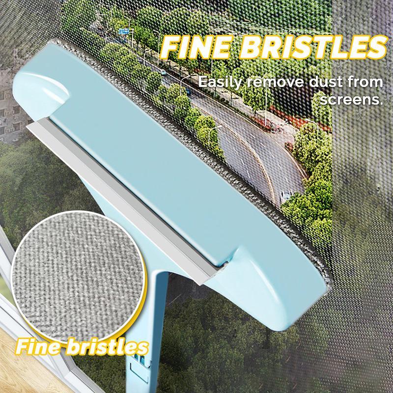 3 In 1 Multifunctional Cleaning Brush for Mosquito Window Screen Brush  Control Net Clear Window Cleaner Mirror Floor