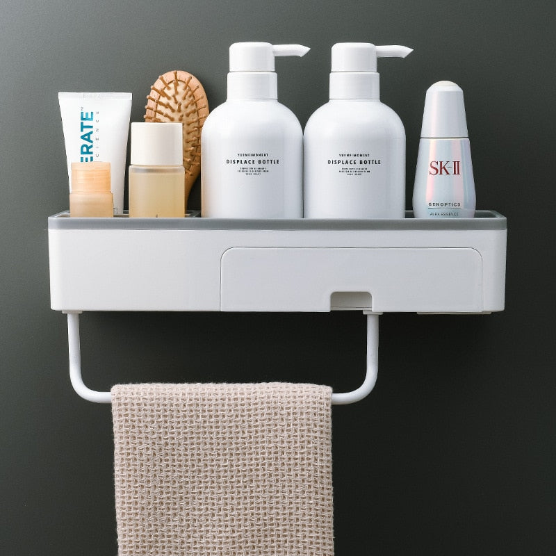 Floating Shelf, Wall Mounted Shower Organizer, Bathroom Shampoo