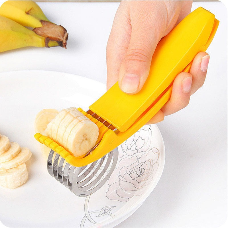 Hot Dog Cutter Multifunctional Sausage Holder and Slicer Banana Slicer Kitchen Tool,, Size: Default