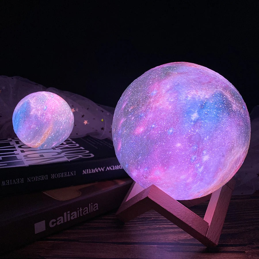  Moon Lamp Galaxy Night Light for Kids, 16 Million Colors with  Phone APP & Remote & Touch Control & USB Rechargeable & Bluetooth Speaker,  Smart 3D Printed Lunar Lamp Birthday Gift
