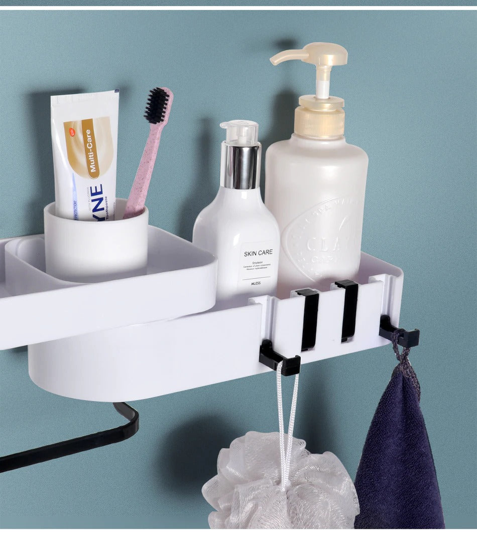 Rotatable Corner Bathroom Shelf Organizer