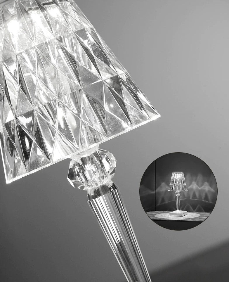 Crystal Touch Sensor USB Rechargeable Lamp