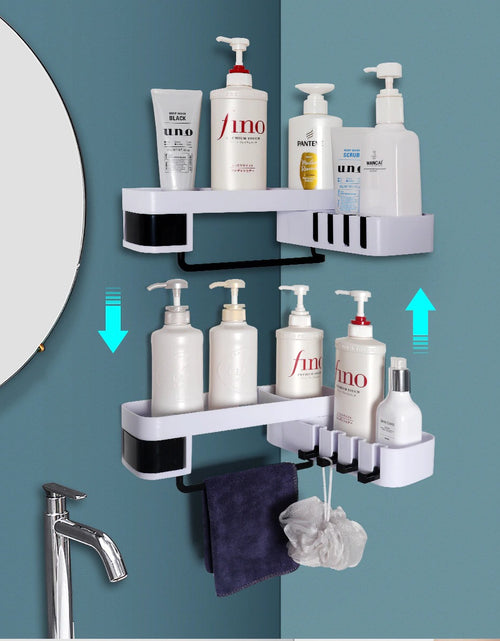 Load image into Gallery viewer, Rotatable Corner Bathroom Shelf Organizer
