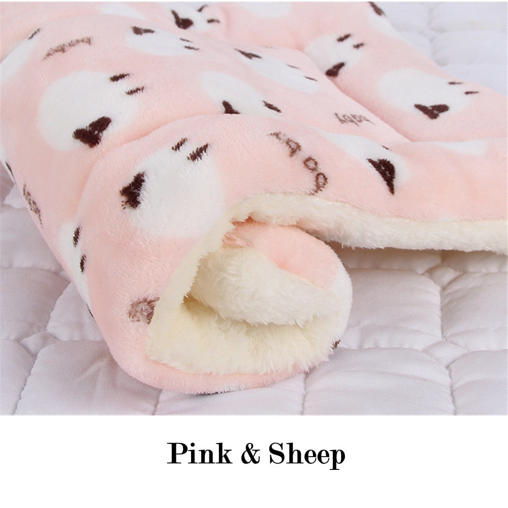 Soft Fleece Pet Cushion Blanket Mat
