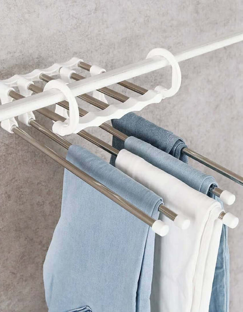 Load image into Gallery viewer, 5-in-1 Folding Trouser Hanger
