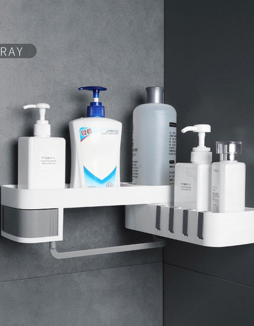 Load image into Gallery viewer, Rotatable Corner Bathroom Shelf Organizer
