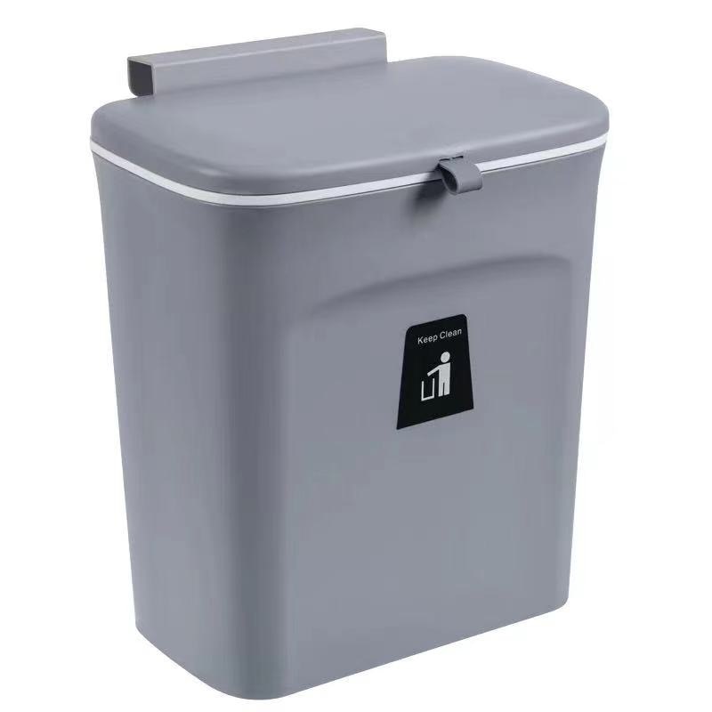 Kitchen Hanging Trash Can with Lid