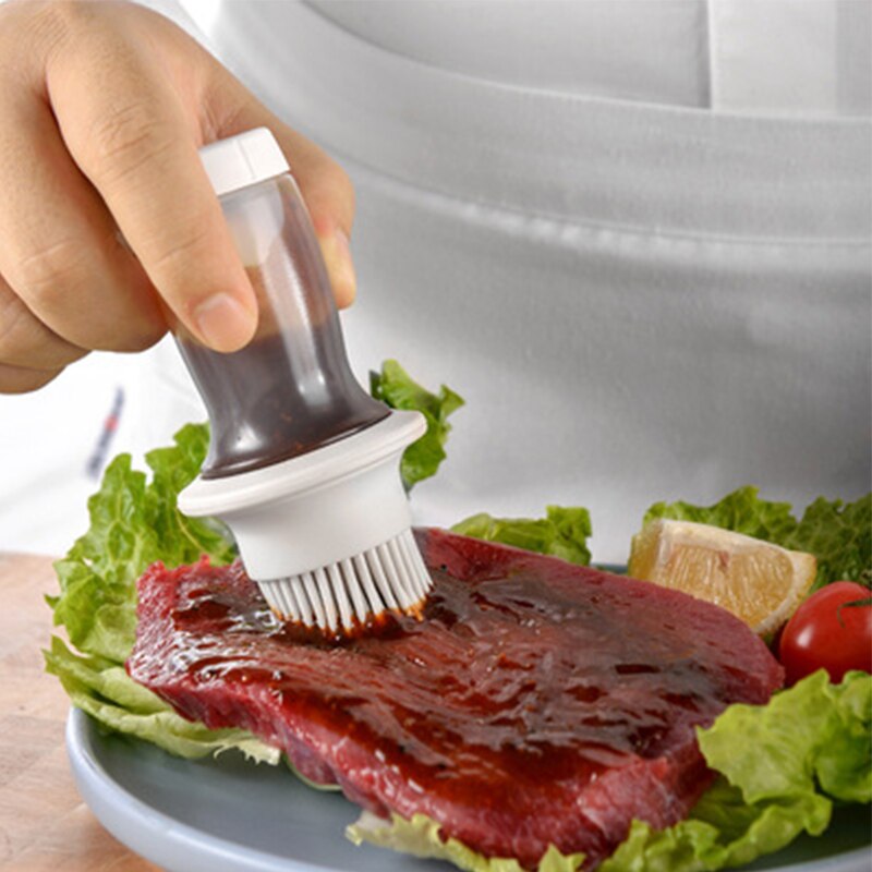 BBQ Sauce and Oil Dispenser with Brush