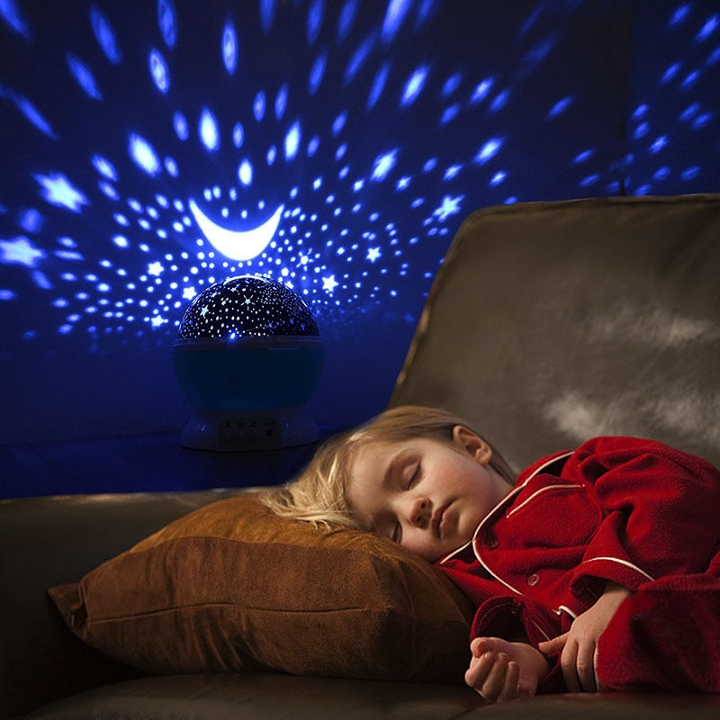 Rotating Star Galaxy Projector Lamp LED Night Light Baby Lamp Decor Gift for Children and Adults