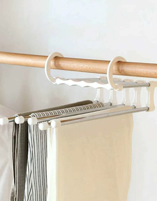 Load image into Gallery viewer, 5-in-1 Folding Trouser Hanger

