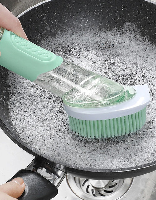 Load image into Gallery viewer, Dish Soap Dispensing Sponge Brush
