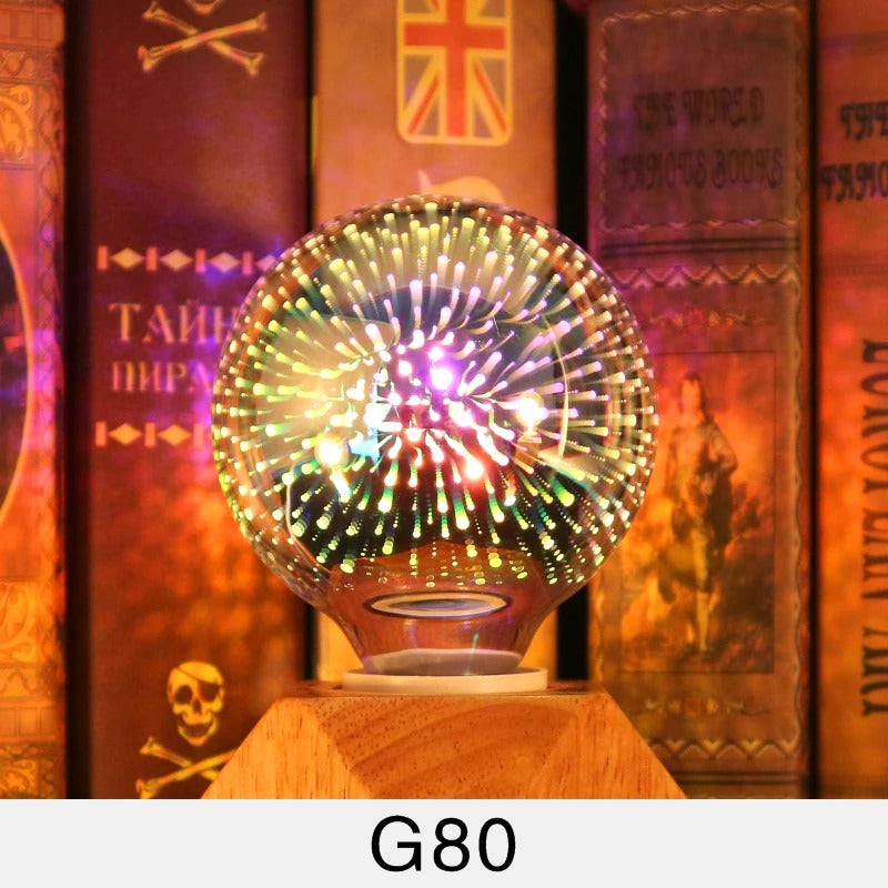 3D Fireworks Effect LED Light Bulb