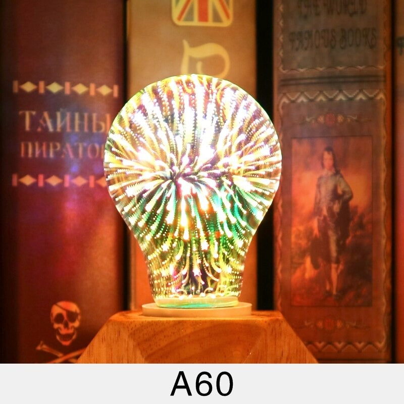 3D Fireworks Effect LED Light Bulb