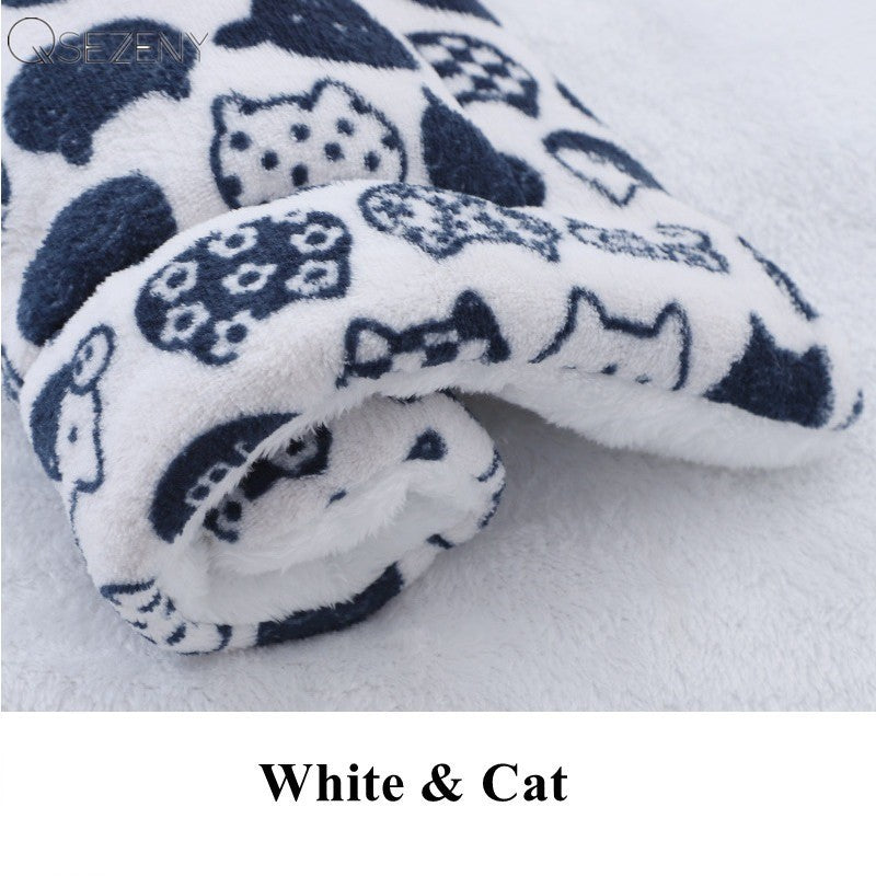 Soft Fleece Pet Cushion Blanket Mat