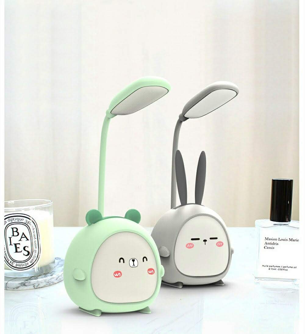 Cute Cartoon Desk Lamp Eye Protection Energy-saving Reading Lamp USB Charging Sleeping Night Light LED Table Lamp for Kids Gift