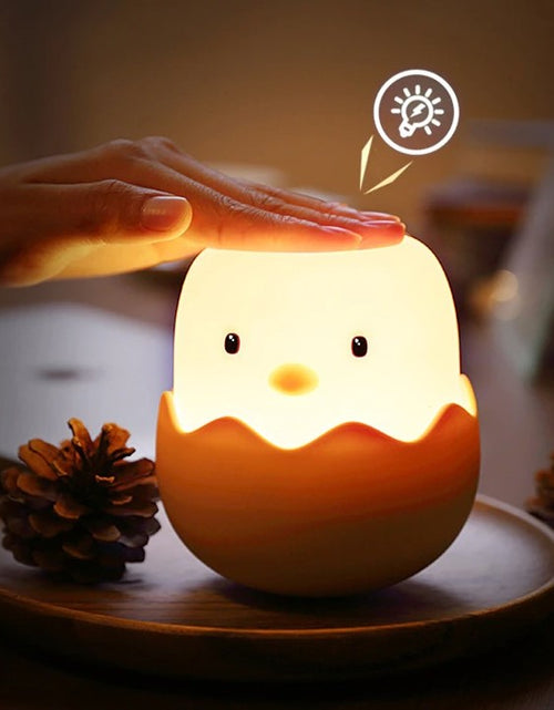 Load image into Gallery viewer, Cute Chick Touch Sensor LED Rechargeable Silicone Night Light Gift for Children and Adults

