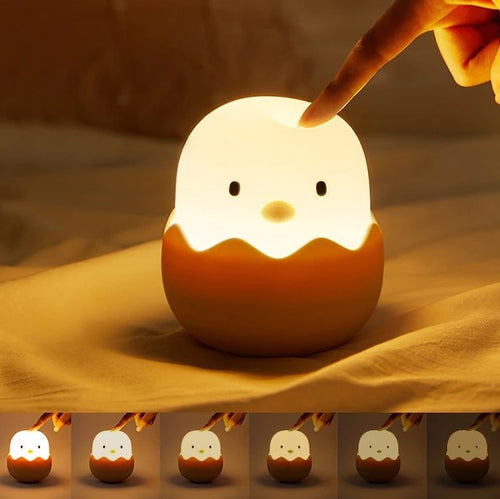 Load image into Gallery viewer, Cute Chick Touch Sensor LED Rechargeable Silicone Night Light Gift for Children and Adults

