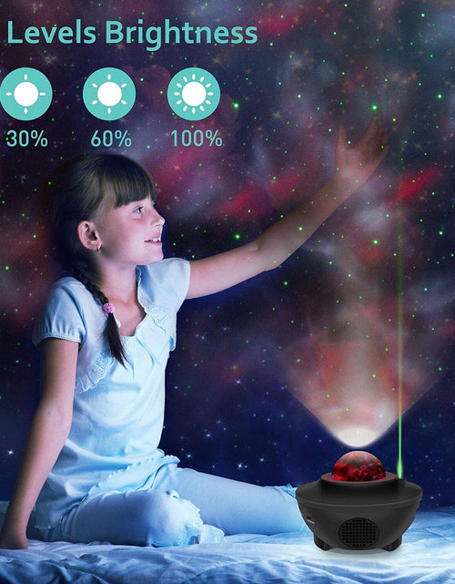 Load image into Gallery viewer, Star Night Light UFO Shaped Projector w/ Built-in Bluetooth Music Speaker And Remote Controller Gift for Adults and Children Party Light
